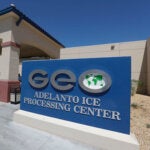 Adelanto ICE Processing Center in San Bernardino County. Photo by Chris Carlson/AP/Shutterstock.
