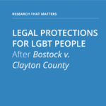 Cover of the report Legal Protections for LGBT People
