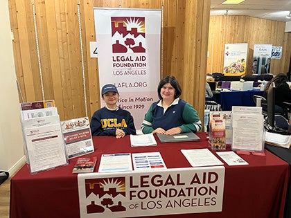 UCLA Law students volunteering