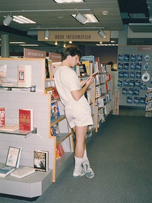 UCLA Law student in LuValle Commons