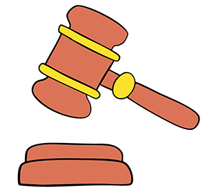 Illustration of a gavel
