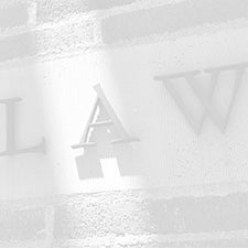 Stock photo of the word "Law" on the side of the UCLA School of Law building. This image stands is being used because there is no image of Mindy Gurule