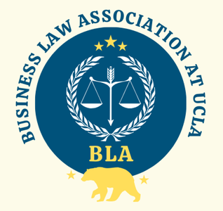 UCLA Law business Law Association logo
