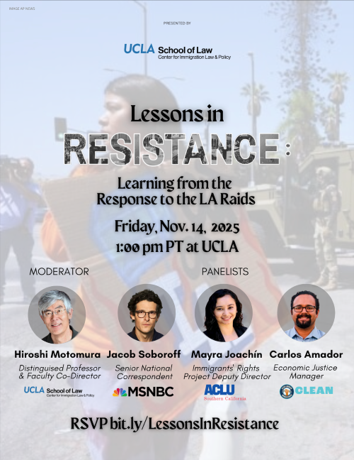 Poster for Lessons in Resistance event