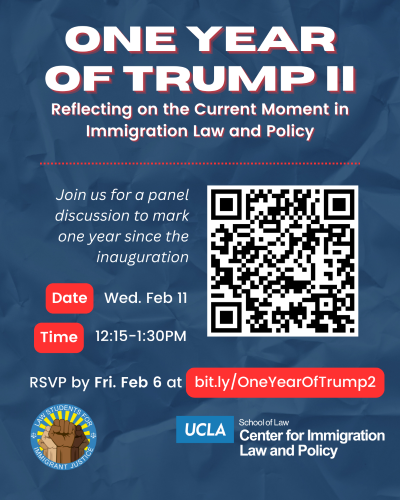 Poster for One Year of Trump II Event