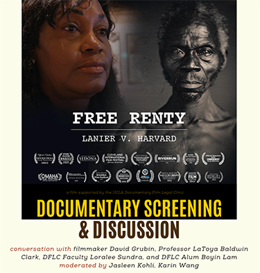 Flyer for Free Renty Documentary Screening & Discussion