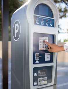 UCLA parking payment machine
