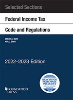 Book cover: Selected Sections Federal Income Tax Code and Regulations, 2022-2023