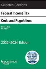 Book cover of Bank and Stark's Selected Sections Federal Income Tax Code and Regulations, 2023-2024