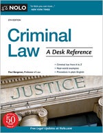 Book cover: Criminal Law: A Desk Reference