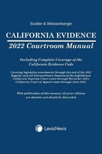 Book cover: California Evidence Courtroom Manual