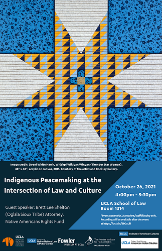 "Poster for native Nations event, Indigenous Peacekeeping"