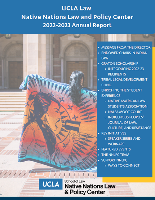 Cover of the Native Nations Law & Policy Center 2022-23 Annual Report