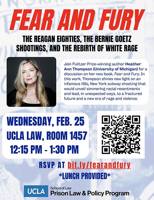 Heather Ann Thompson book talk flyer