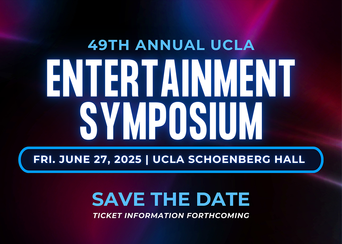 Flyer for the 49th Annual UCLA Entertainment Symposium