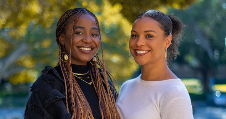 Rochelle Mulondo (left) and Sydney Gaskins