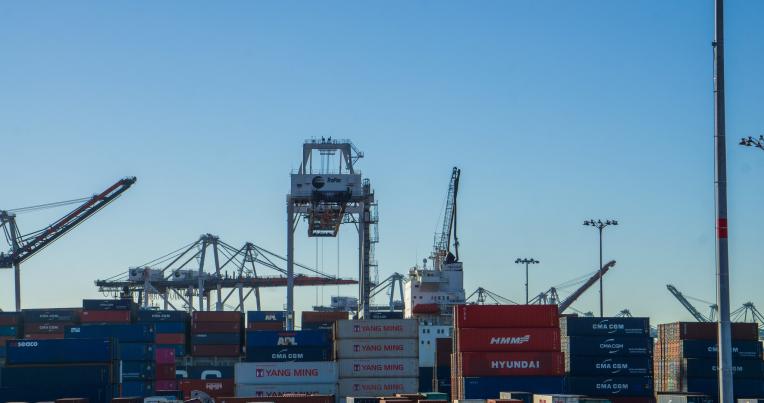 Port cranes and cargo