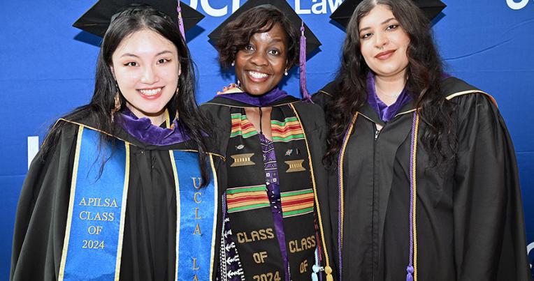UCLA Law students at commencement