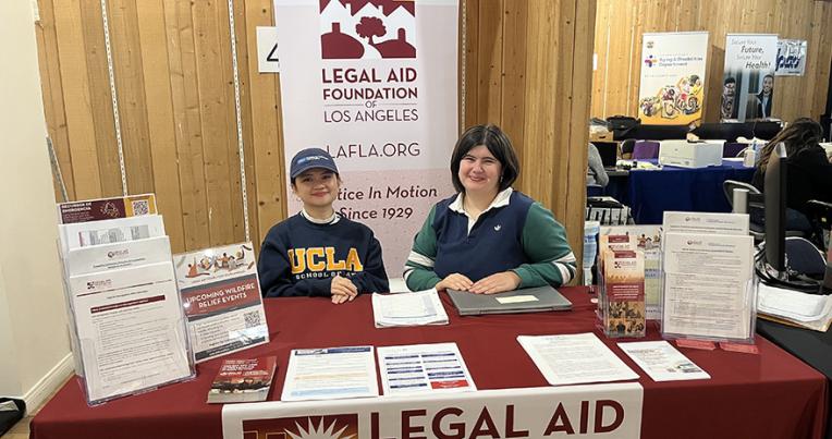 Robina Henson (left) with Matilda Angle. Courtesy: LAFLA