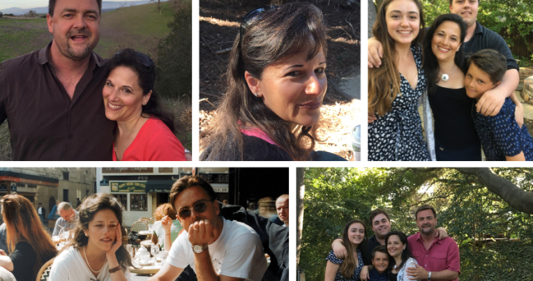 Deborah R. Goldberg ’96, Daniel Zimmerman LLM '96, and their family. Photos courtesy of Daniel Zimmerman.