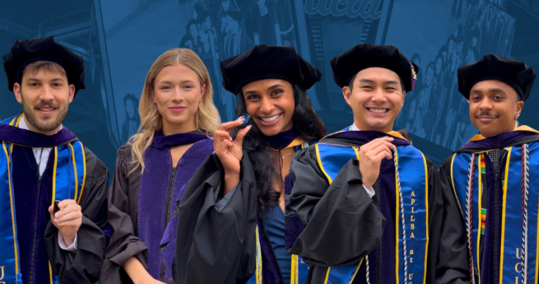 Students from UCLA Law's class of 2026 at commencement