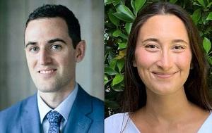 UCLA Law Class of 2020 members Kaveh Landsverk (left) and Nicole Englanoff-Herzberg earned fellowships at the Children’s Law Center of California.