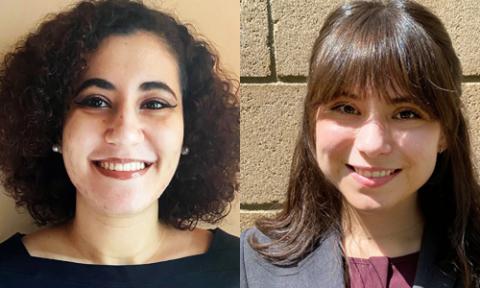 UCLA Law students Menna Elsayed and Karina Silva