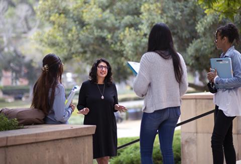 Alicia Virani with UCLA Law students