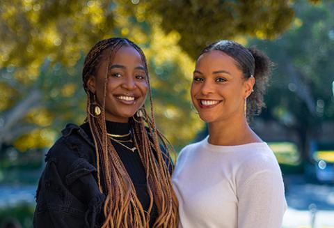 Rochelle Mulondo (left) and Sydney Gaskins