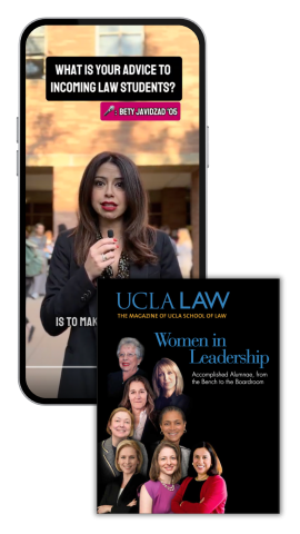 Composite of UCLA Law women in leadership