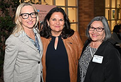 From left: Alicia Miñana de Lovelace, Laura Gómez and Gómez's mother, Eloyda Gómez, at a symposium honoring Laura Gómez's work.