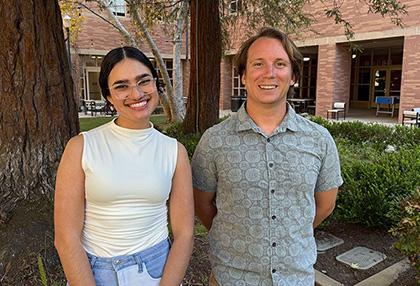 Maya Hernandez (left) and Ian Bertrando. Photo by Evan George