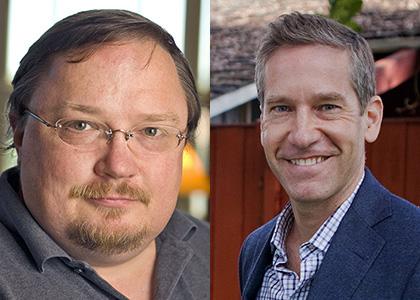 Stephen Bainbridge (left) and Kal Raustiala