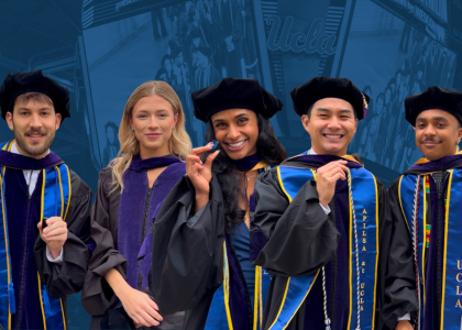 Students from UCLA Law's class of 2026 at commencement