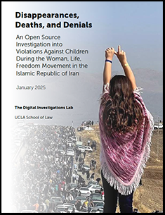 Cover of the report Disappearances, Deaths, and Denials in the Islamic Republic of Iran