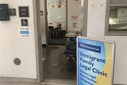 Entrance to Immigrant Family Legal Clinic