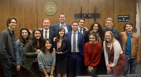 The UCLA Law Trial Team at the AAJ Regional in Santa Monica, March 3, 2018.