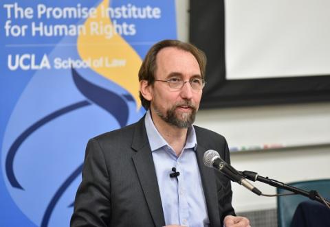 Prince Zeid Ra’ad Al Hussein of Jordan delivers the keynote address at “Critical Perspectives on Race and Human Rights: Transnational Re-Imaginings” on March 8.