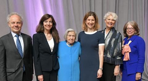 American Law Institute director Richard Revesz, associate reporter Nancy McLaughlin, former ALI president Roberta Cooper Ramo, reporter Jill Horwitz, ALI deputy director Stephanie Middleton and restatement consultant Marion Fremont-Smith.