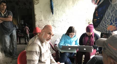 Clinical and Experiential Project Director Joe Berra and students gather testimony and evidence while in Honduras.