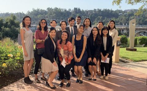 Members of APILSA at UCLA Law visited the Ninth Circuit courthouse in Pasadena 